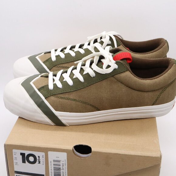Rare HTF Losers Brand Mens Shoes Olive Drab Canvas Schooler Lo (US 10.5)(EU 44) - Picture 9 of 16